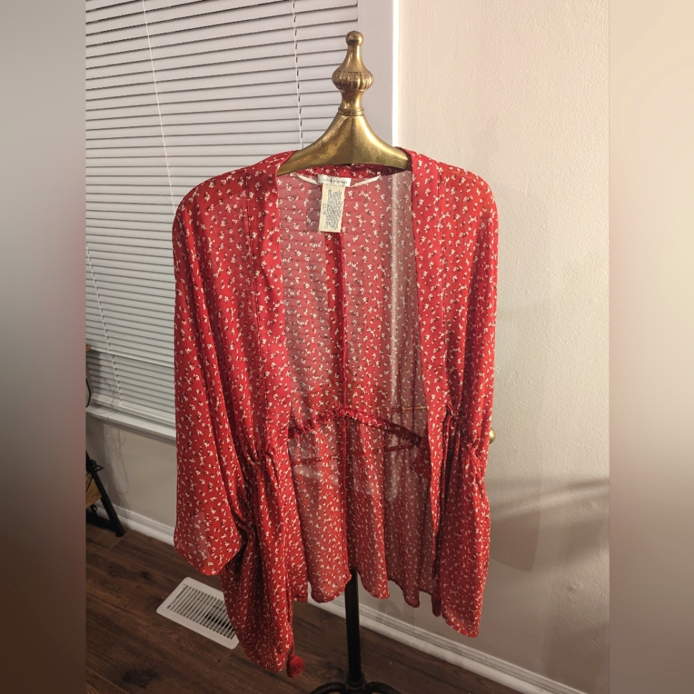 Lucky Brand Red Kimono Lucky Brand Red Kimono